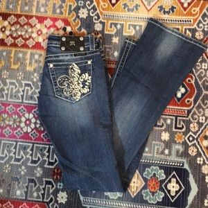 Miss Me distressed bootcut jeans size 26